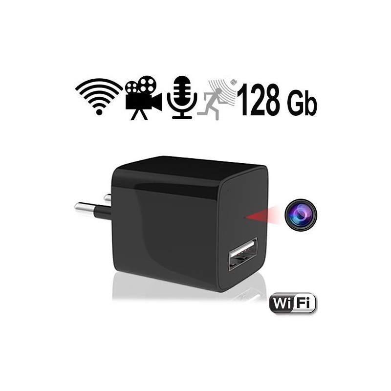 WIFI HD-SpyCam im Mini-USB-Netzteil