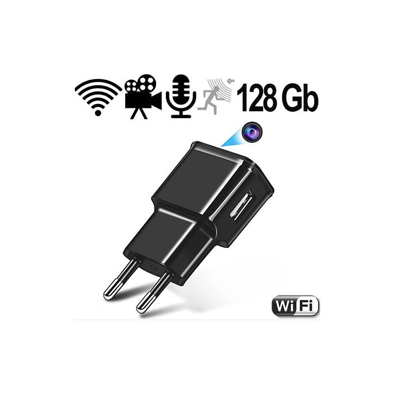 IP-HD SpyCam im USB-Netzteil, 128 Gb IP-HD SpyCam im USB-Netzteil, 128 Gb