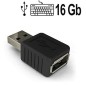 USB-Keylogger (Tastaturspion), 16 GB USB-Keylogger (Tastaturspion), 16 GB