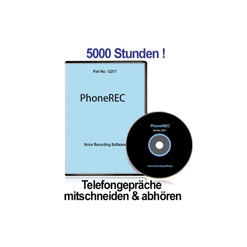 PHONEREC 1.8, Autom. PC-Telefonmittschnitt PHONEREC 1.8, Autom. PC-Telefonmittschnitt