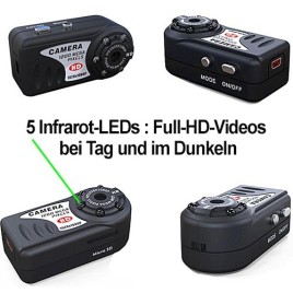 HD Mini-Spionagekamera mit IR-Nachtsicht - Videoüberwachung - Bild 3