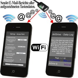 WiFi-LAN USB-Kabel Keylogger, 16 Gb - PC-Überwachung - Bild 4